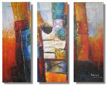 Dafen Oil Painting on canvas abstract -set319